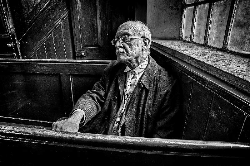 Old Man In Deep Thought - vignetted hand.jpg - Old Man in Contemplation